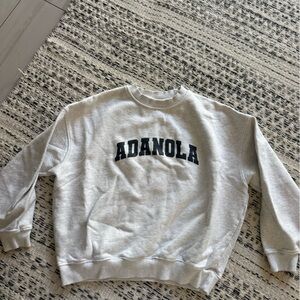 Adanola Organic Cotton Sweatshirt in Light Gray